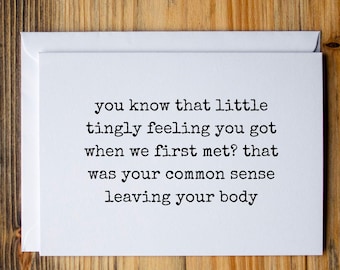 Funny Anniversary Card, Funny birthday card, Funny greeting card, Anniversary Card for Husband, Anniversary card for Wife, You know that