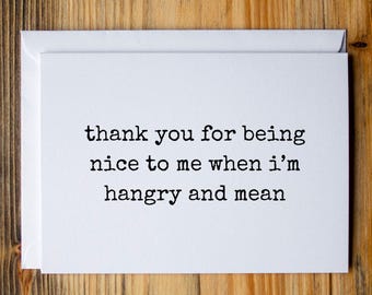 Anniversary Card, Funny Anniversary Card, Anniversary Card for Husband, Anniversary card for Wife, Card for Boyfriend, thank you for being