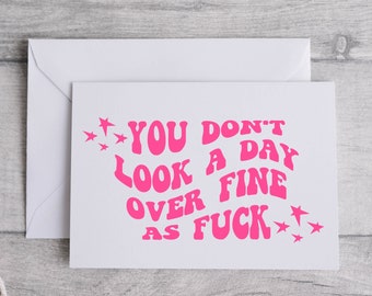 Funny Birthday Card, Birthday card for wife, Birthday card for husband, 30th birthday card, Birthday card for friend, Sarcastic b-day card