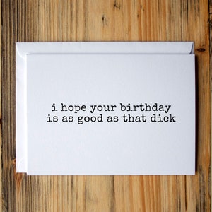 Funny Birthday Card for husband, Dirty Birthday Card, Birthday Card for Husband, Birthday Card for Boyfriend, Raunchy Birthday Card