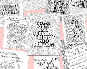 Printable Coloring Sheets, Swear Coloring Pages, Adult Coloring Pages printable, Swear Word Coloring Page, Funny Coloring Pages