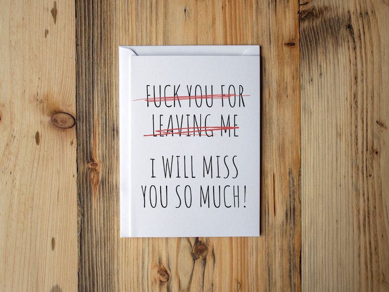 Co worker leaving card, Friend Moving card, Friend Moving away, Coworker moving away, Going away cards, Going away gift for coworker image 1