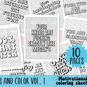 Motivational coloring book, Printable coloring pages adult, Funny coloring pages, Swear word coloring pages, Self care coloring pages