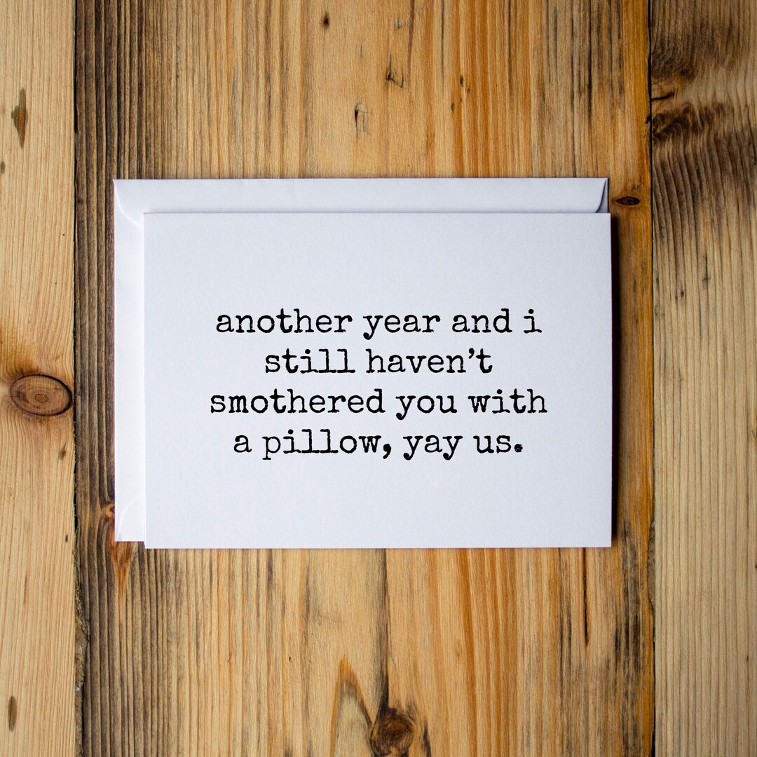 Anniversary Card, Funny Anniversary Card, Anniversary Card for Husband ...