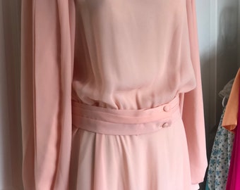 pale pink flowy dress