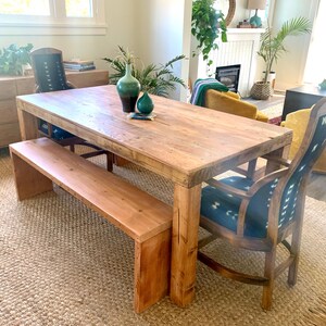 Wood Dining table |  Farmhouse style / Kitchen/ Patio Table | Antique Rustic| Reclaimed Wood