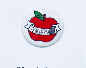 Teachers Rock pin badge
