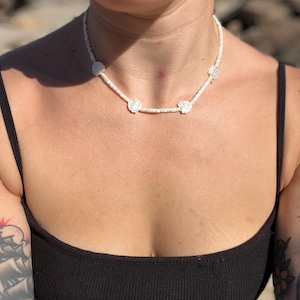 Mother of Pearl Beaded Choker
