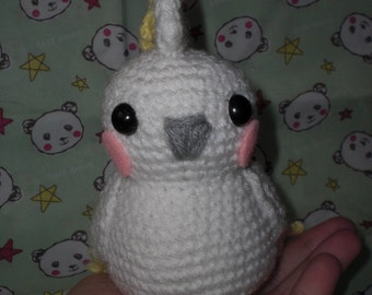 Kawaii Cockatiel amigurumi PDF pattern