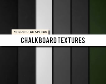 Digital Paper - 12x12 CHALKBOARD TEXTURES digital paper pack (Black, Gray, White & Green chalkboard texture papers) - Digital files