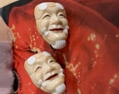 Vintage Toshikane Porcelain Earrings Japan
