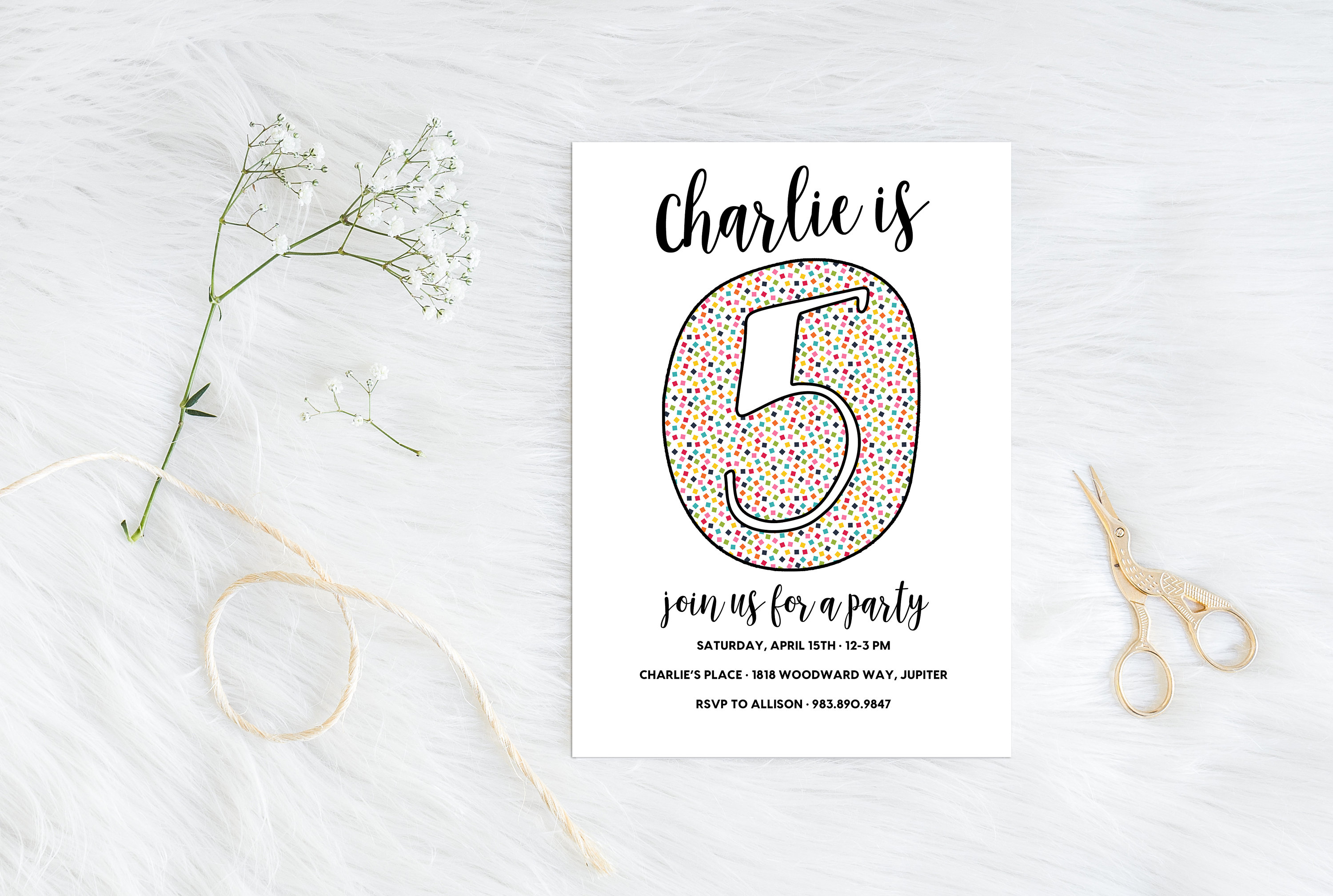 Birthday Party Invitations // Kids Party Invitations // | Etsy