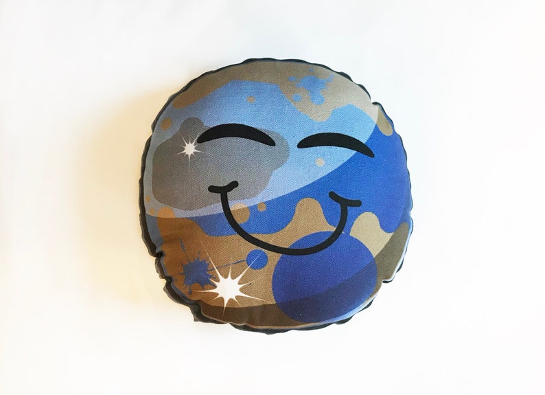 Pillow Space Theme Kids Decor Pluto 10 Pillow Etsy