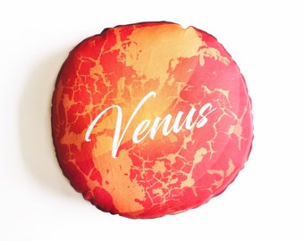 Planet pillow- Space theme kids decor- Venus