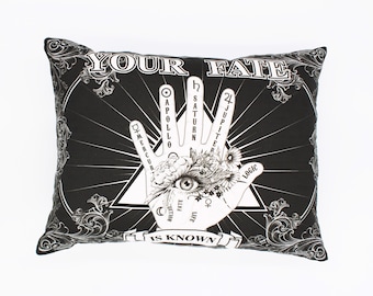 Your fate is known Palmistry Halloween Decor pillow