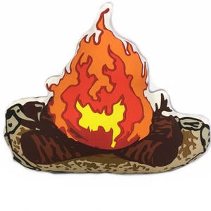 Campfire plush decorative pillow image 1