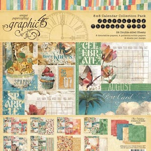 GRAPHIC 45 Journaling Through Time 8" x 8" Paper Pad