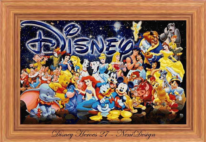 Disney Heroes 27 cross stitch pattern cross stitch disney ...