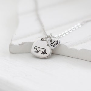 1 Mom jewelry Lioness Necklace - Silver Lion Jewelry - Gift for Mom Necklace - Mom Gift for Mother's Day Mama Lion