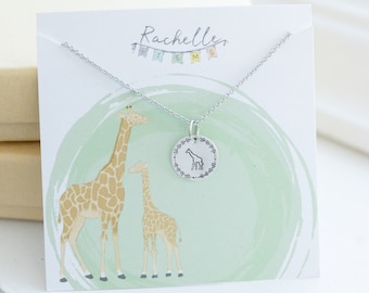Gold Giraffe Schmuck für Tier Liebhaber Geschenk Ideen für Mama Halskette - Giraffe Geschenk für Muttertag Geschenkideen Giraffe Halskette für Mama