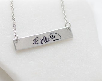 1 Silver Bunny Rabbit Jewelry for Bunny Lover Gift Ideas for Bun Mom Necklace Lop-eared Bunny Gift for Mother's Day Gift ideas Floppy Bunny