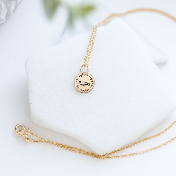 Gold Seal Necklace for Mom Gift Idea for Mother's Day Gift Seal Jewelry, Seal Nursery Decor, Baby Seal Gift for Animal Lover Gold Jewelry