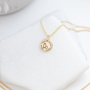 Collar de conejito dorado - Joyas para amantes de los conejos - Joyas para mamá - Regalo para amantes de los conejos - Collar de conejo - Regalo de cumpleaños - Ideas de regalos - Joyas para mascotas