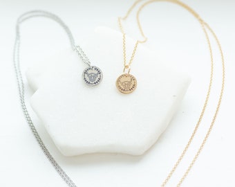 Gold Highland Cow Necklace - Cow Jewelry Necklace - Mama Gift for christmas Gift for Women Highland Baby Cow Farm Animal lover Cow Girl