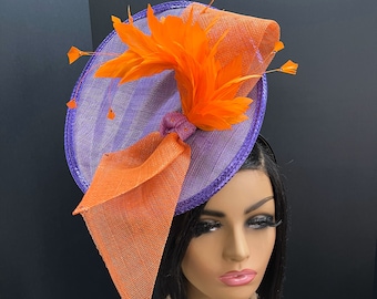 Modern Derby Hat - Gorgeous Handmade Bow Hat - Cute Bridal Boho Fascinator - Stylish Headwear for Wedding/Anniversary - Gift