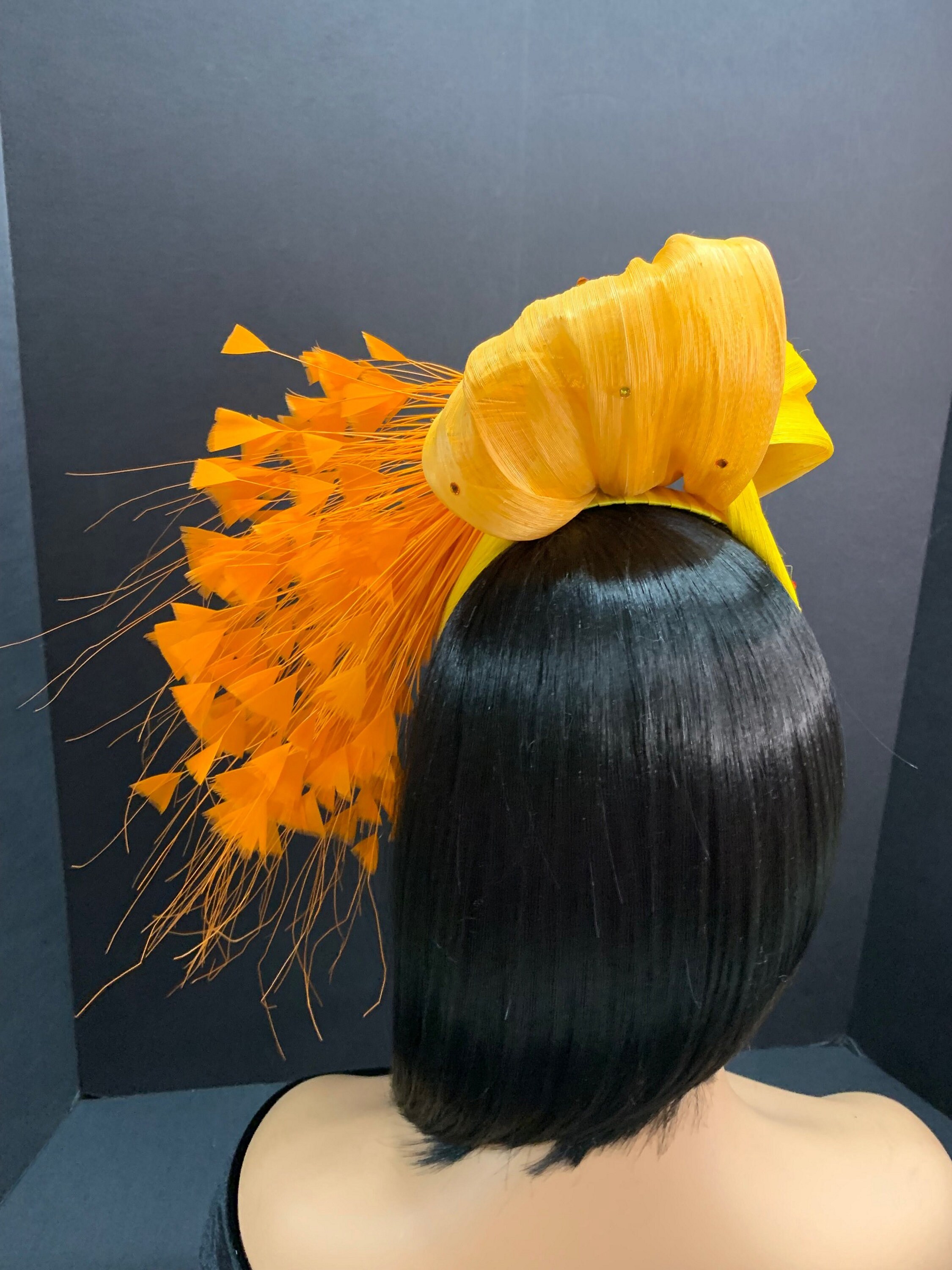 VONJUMA 2 Pezzi Copricapo Di Piume Copricapo Di Carnevale Copricapo Di Festa Fascia Di Piume Accessori Per Capelli Di Orgoglio Per Carnevale Matrimonio Cosplay Nero Rosso