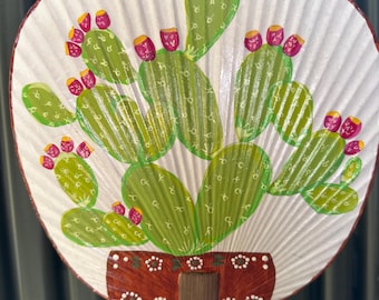 Fan. Hand Held Fan. Hand Painted Fan. Bamboo. Handcrafted. Minimalist. Unique. Hawaiian. Island. Flowers. Nature. Lightweight.