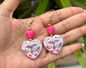 Otomi an Indigenous Collection. Mexican Folk Art. Mexican Inspired. Organically Made. Artisan. Hypoallergenic. Polymer Clay.