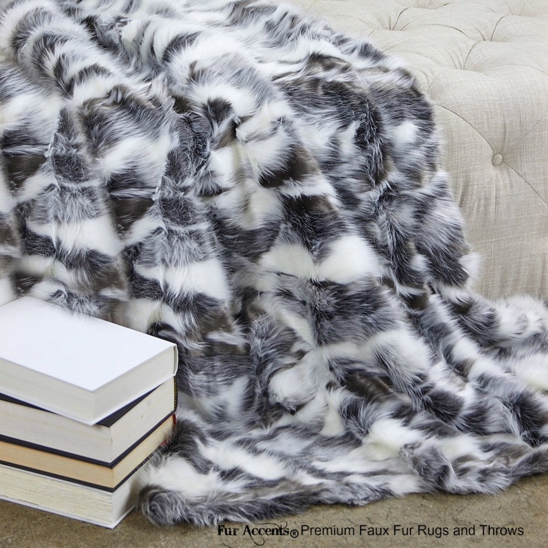 Premium faux fur throw cheap