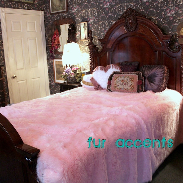 Faux Fur Bedspread Etsy