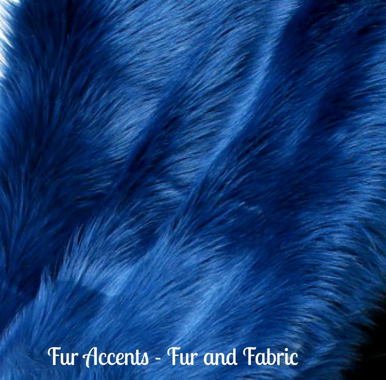 Luxurious Faux Fur Throw Blanket Dark Cobalt Royal Navy Blue Etsy