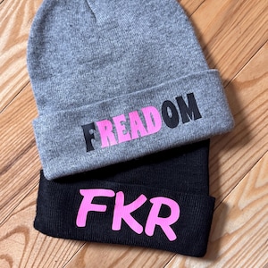 Free karen read beenie, FKR, Karen read trial hat, custom FKR HAT, justice for John and Karen