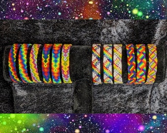 Handmade Rainbow Friendship Bracelets
