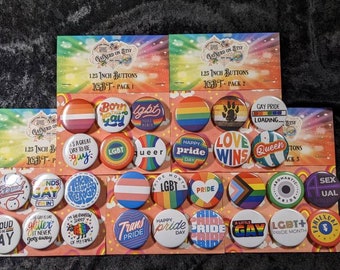 LGBT+ Pride Buttons Flair