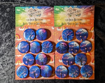 Blue Tree of Life Buttons Flair