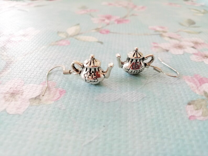 Tea Jewelry Tea Time Earrings Tea Pot Necklace Tea Gifts Tea Lover Gift