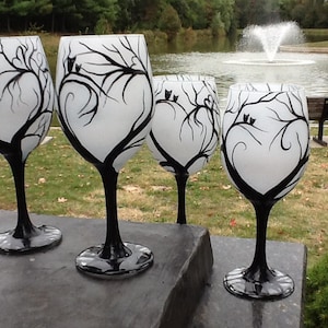 Whimsical Night Wine glass, Enjoy your favorite wine in our beautiful 19 oz.  white wine glass, price is for one glass, gifts under 20