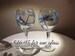 Iridescent Dragonfly hand painted wine Glass, makes a wonderful gift, a true work of art, 16.95 for one single glass 