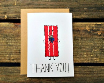 Bacon/Crossfit/Paleo/Beachbody/Fitness Thank You Card