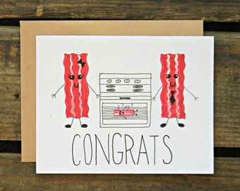 Bacon/Paleo/Crossfit/Bulletproof Diet/Fitness Pregnancy Card