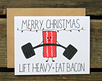 Crossfit/Bacon/Fitness Christmas Card