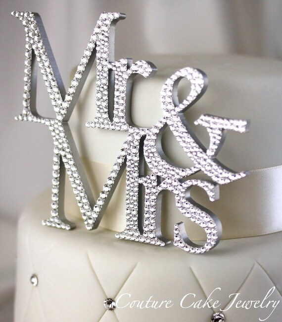 SALE Mr & Mrs Cake Topper