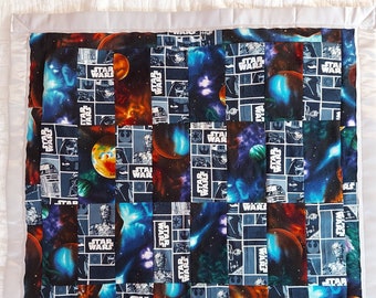 Star Wars Crib Quilt Handmade Star Wars baby quilt or wall hanging