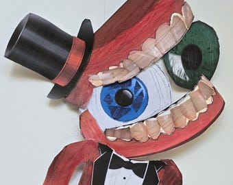 Caine sticker Amazing Digital Circus glossy photorealistic collage sticker