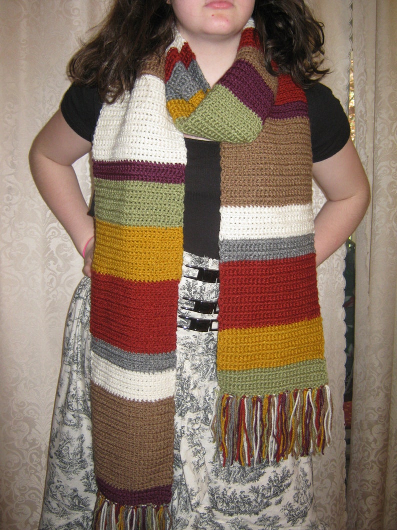4th doctor scarf knitting pattern
