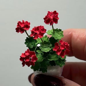 Geranium stems - miniature 1:12